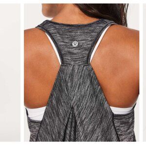 Lululemon Essential Tank *Pleated Heathered Black Size s check the measurements